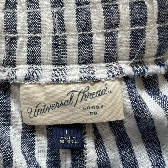 2pc Linen Set Relaxed Fit Button Down + Shorts L/XL - Picture 9 of 11